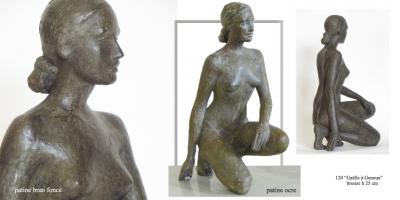 Sculpture Beatrice Pothin Gallard 120 Gaelle Genoux