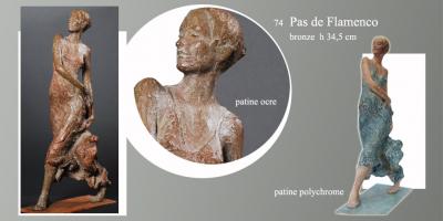 Sculpture Beatrice Pothin Gallard 74 Pas De Flamenco