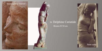 Sculpture Beatrice Pothin Gallard 36 Delphine Cariatide