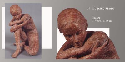 Sculpture Beatrice Pothin Gallard 39 Eugenie Assise