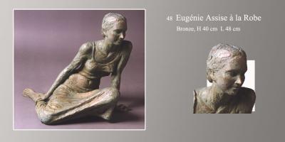 Sculpture Beatrice Pothin Gallard 48 Eugenie Assise