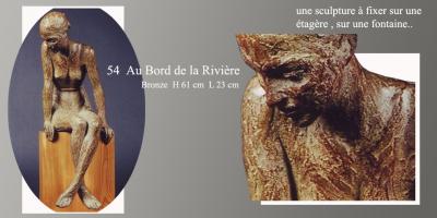 Sculpture Beatrice Pothin Gallard 54 Au Bord De La Riviere