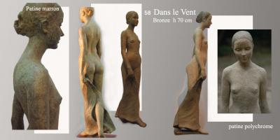 Sculpture Beatrice Pothin Gallard 58 Dans Le Vent