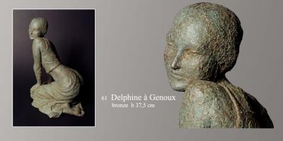 Sculpture Beatrice Pothin Gallard 61 Delphine A Genoux