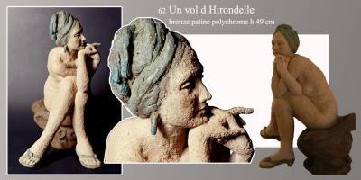 Sculpture Beatrice Pothin Gallard 62 Un Vol D Hirondelle