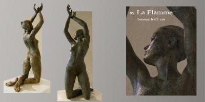 Sculpture Beatrice Pothin Gallard 99 Flamme