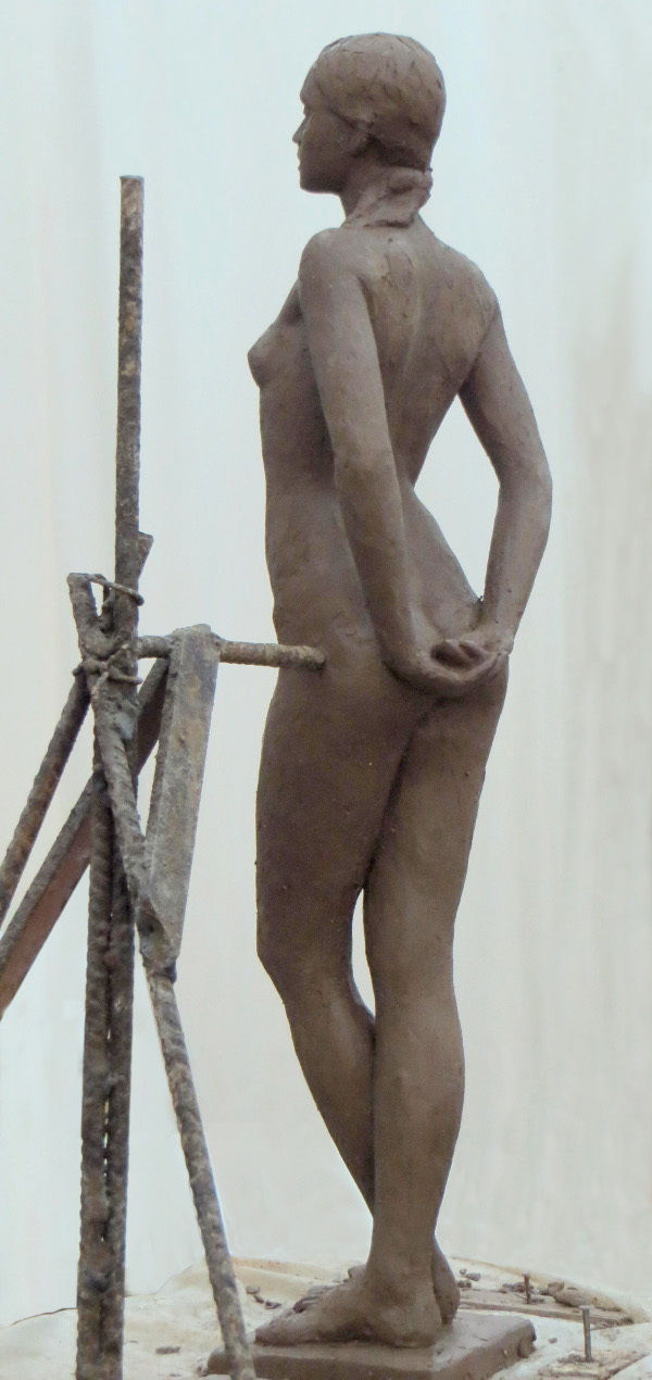 Sculpture - Samantha debout dos