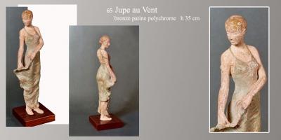 Sculpture Beatrice Pothin Gallard 65 Jupe Au Vent