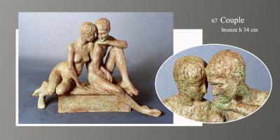 Sculpture Beatrice Pothin Gallard 67 Couple