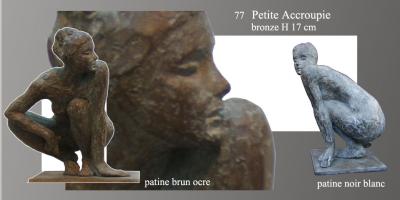 Sculpture Beatrice Pothin Gallard 77 Petite Accroupie