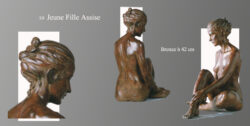 sculpture beatrice pothin gallard 10 jeune fille assise