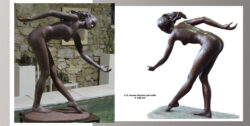 sculpture beatrice pothin gallard 115 jeune femme penchee