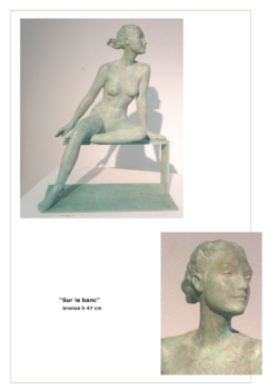 sculpture beatrice pothin gallard 40 banc hello
