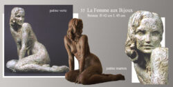 sculpture beatrice pothin gallard 55 la femme aux bijoux