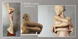 sculpture beatrice pothin gallard 63 modele en pose
