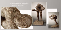sculpture beatrice pothin gallard 70 gemeaux debout