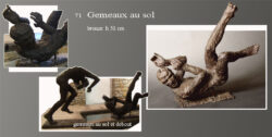 sculpture beatrice pothin gallard 71 gemeaux au sol